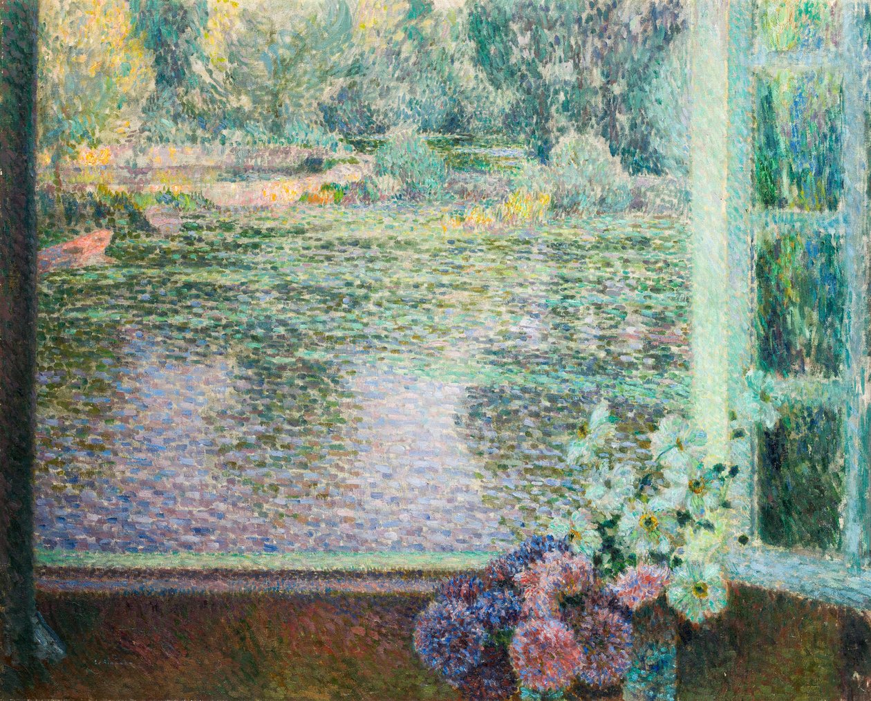Fönster På Floden. av Henri Le Sidaner