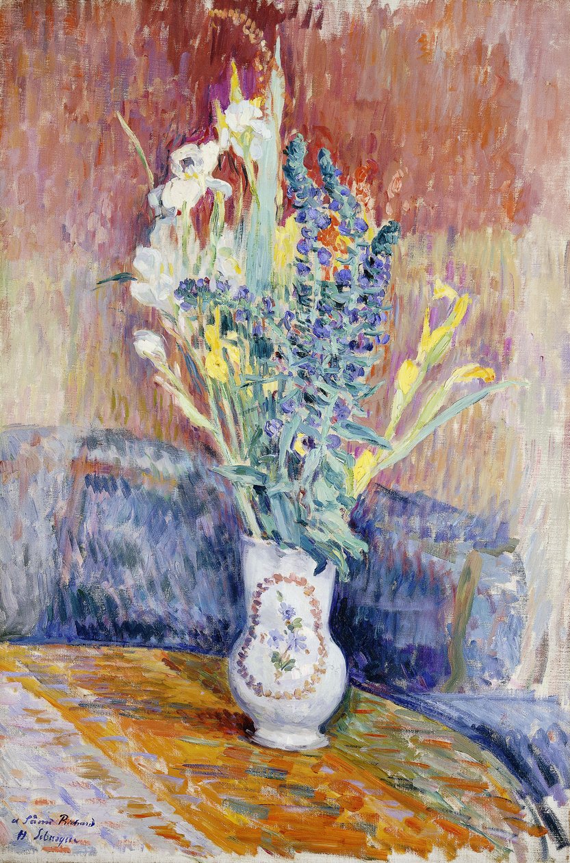 Blombukett; Blombukett, av Henri Lebasque