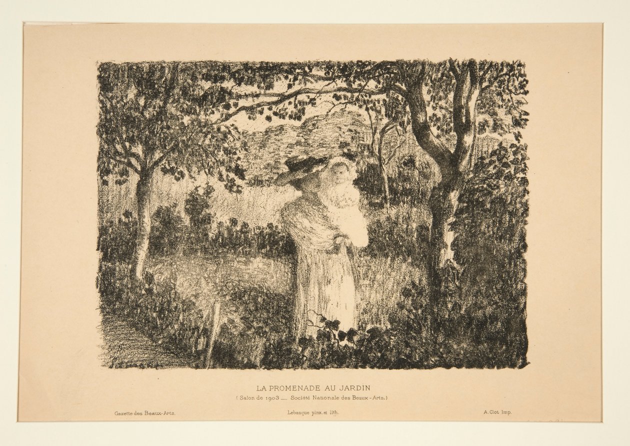 Promenaden i trädgården av Henri Lebasque