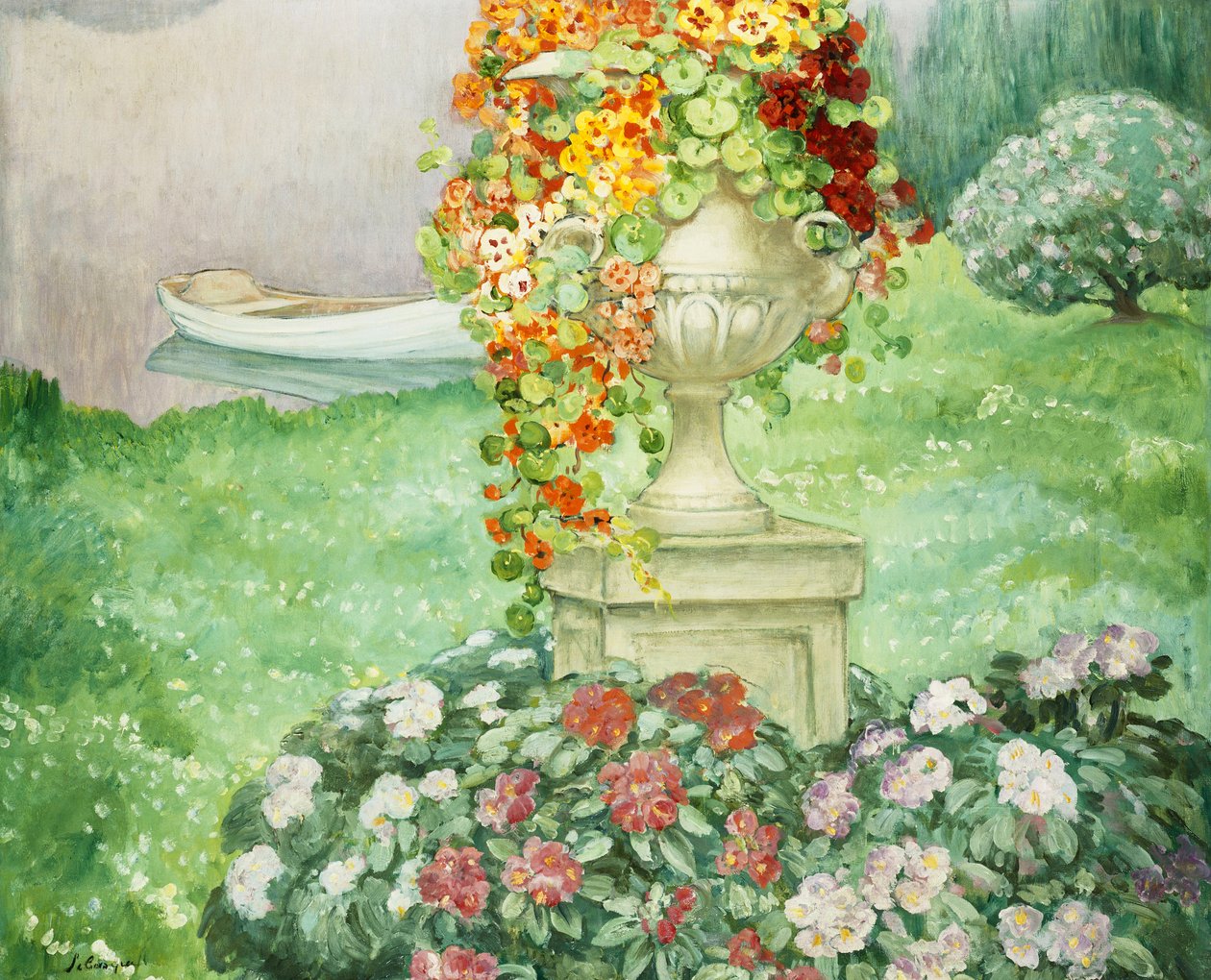 Trädgården; Trädgården, ca 1913 av Henri Lebasque
