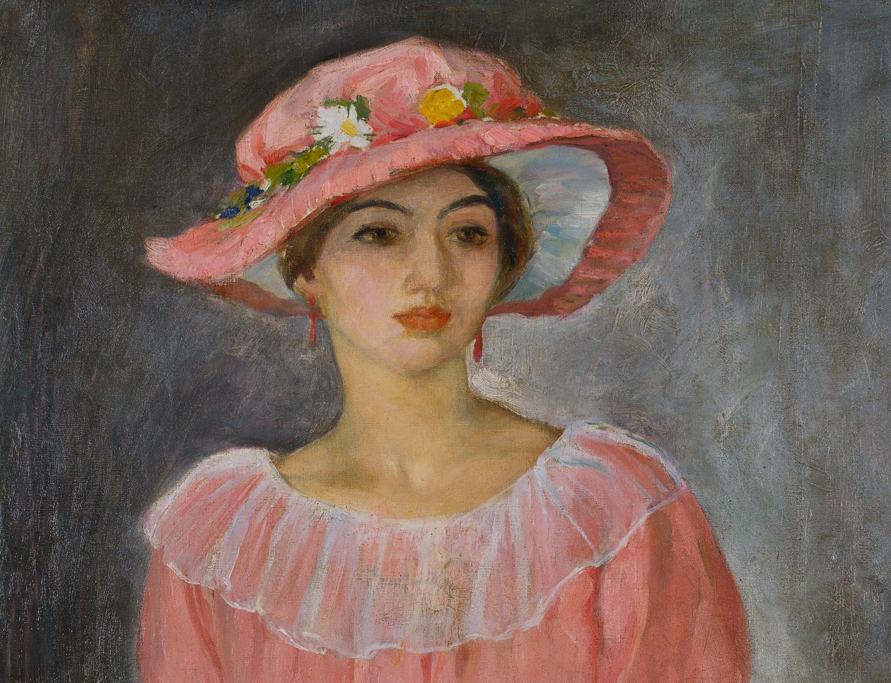 Den rosa hatten av Henri Lebasque