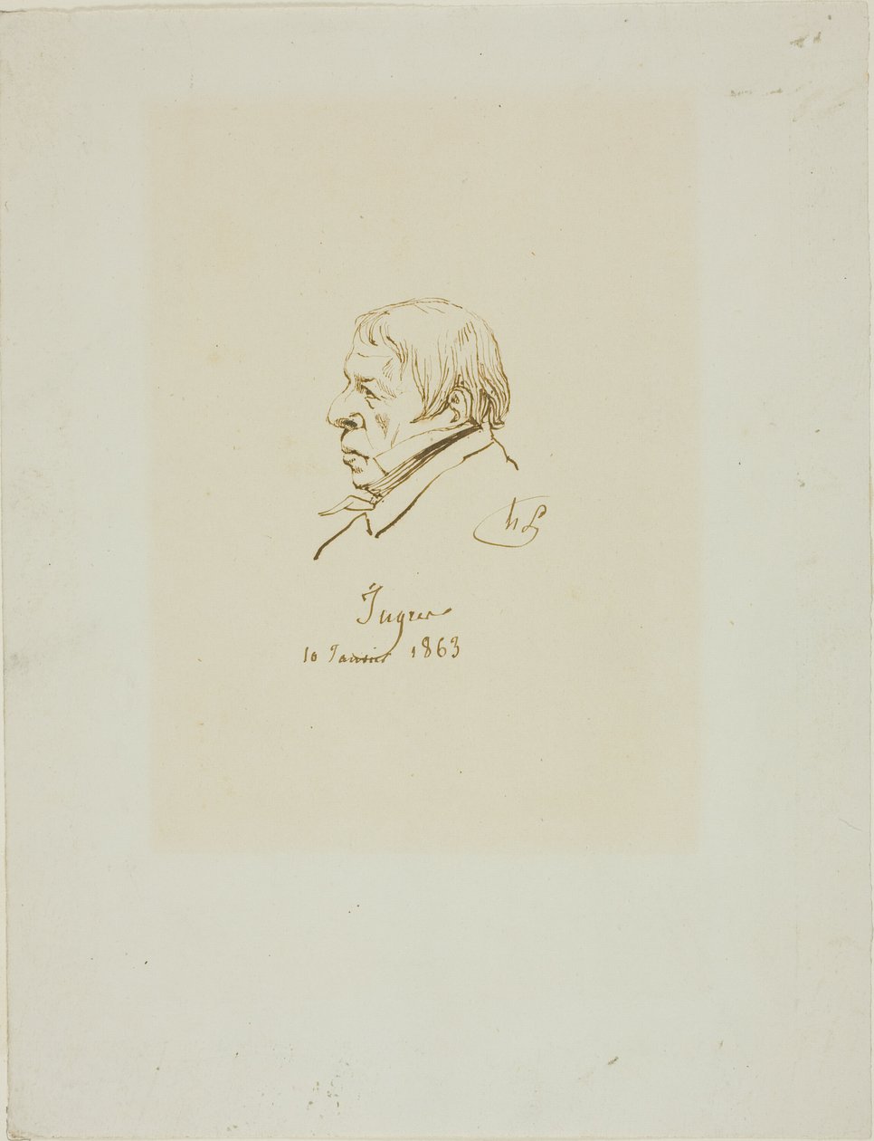 Jean Auguste Dominique Ingres av Henri Lehmann
