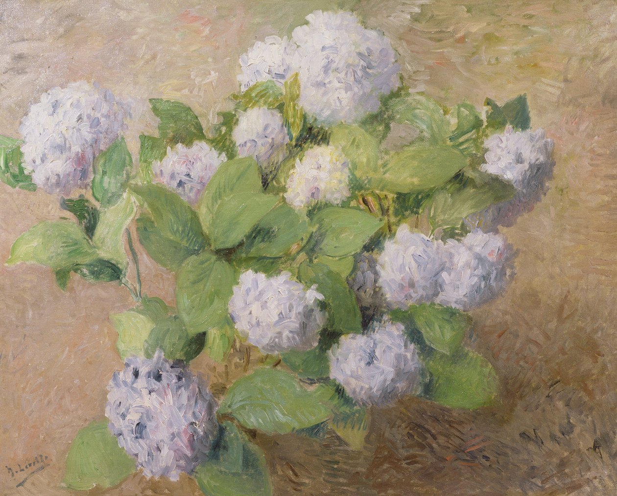 Blå hortensior av Henri Lerolle