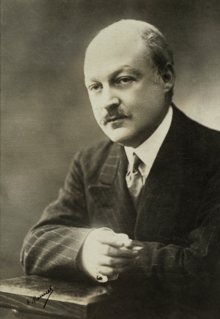 Porträtt av Fernand Vanderem (foto) av Henri Manuel