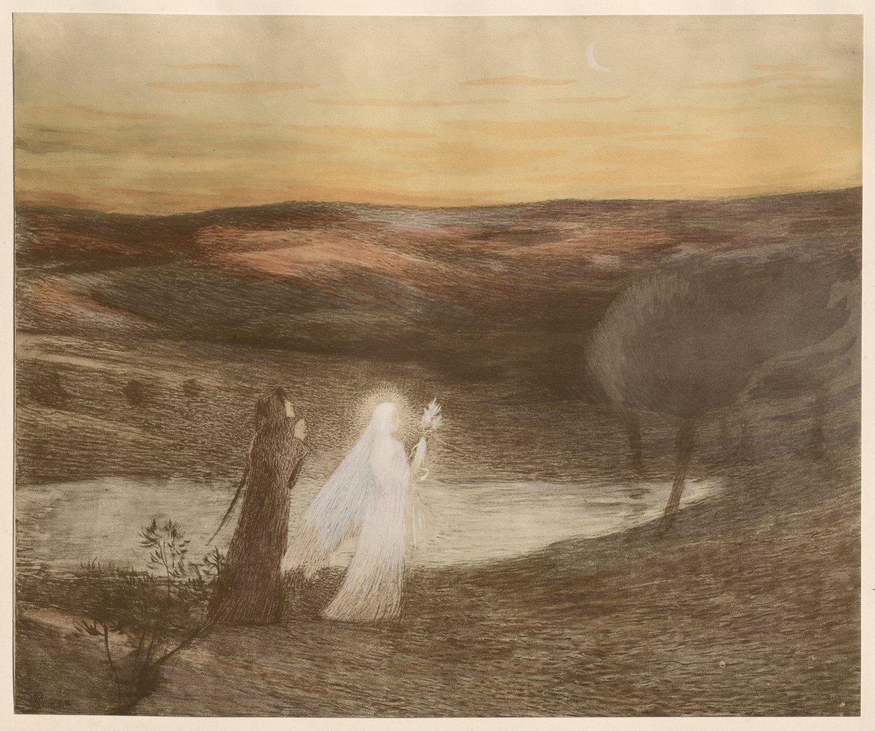Dante möter Beatrice, 1898. av Henri Martin