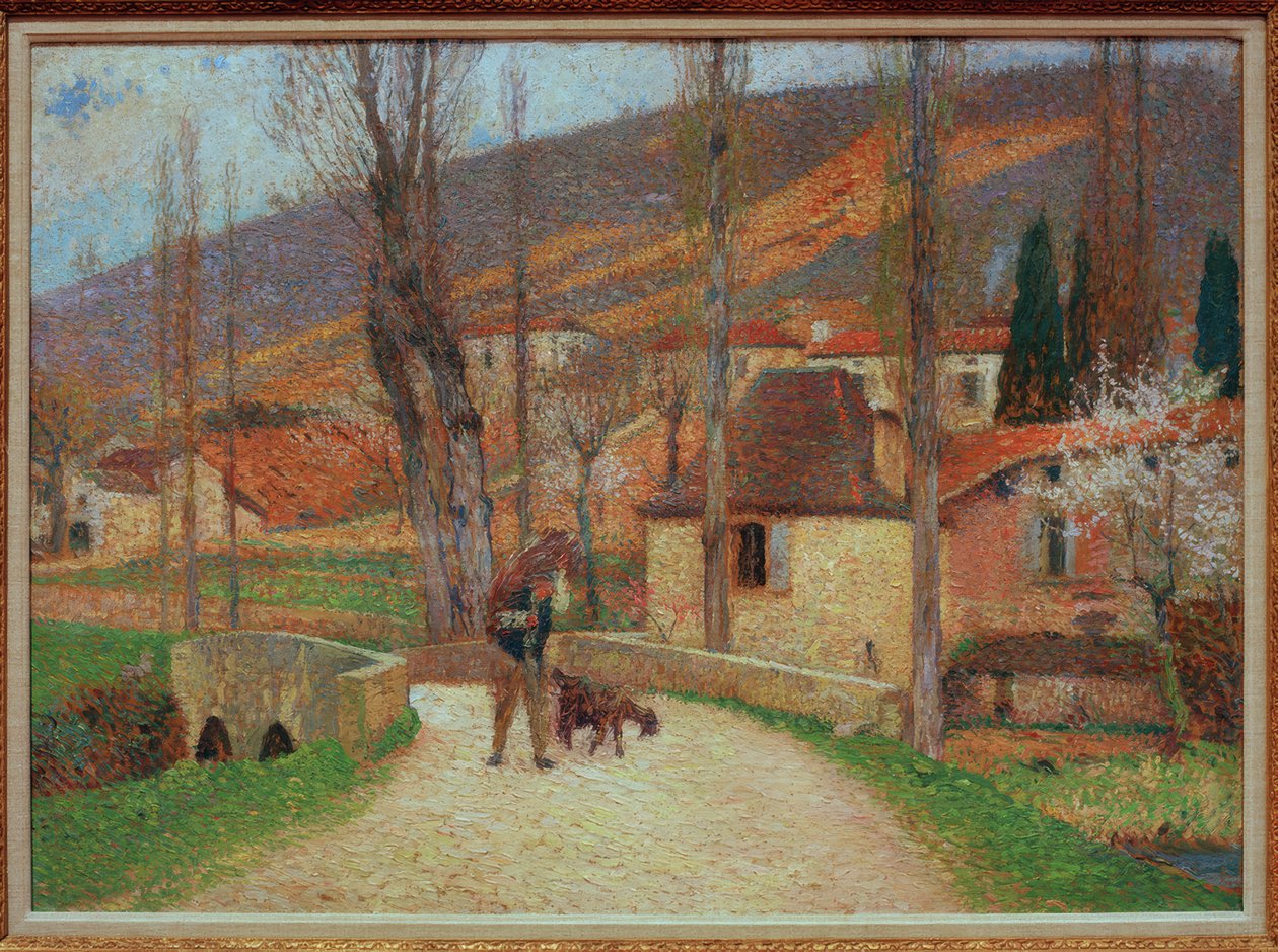 Bonde kommer in i byn av Henri Martin