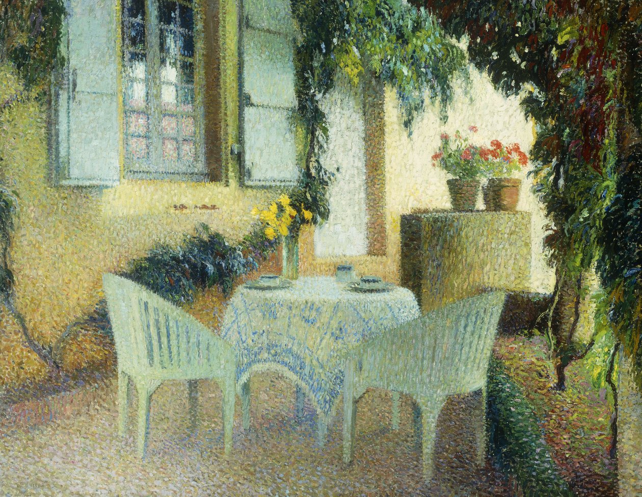 Terrass på herrgården i Marquayrol, av Henri Martin