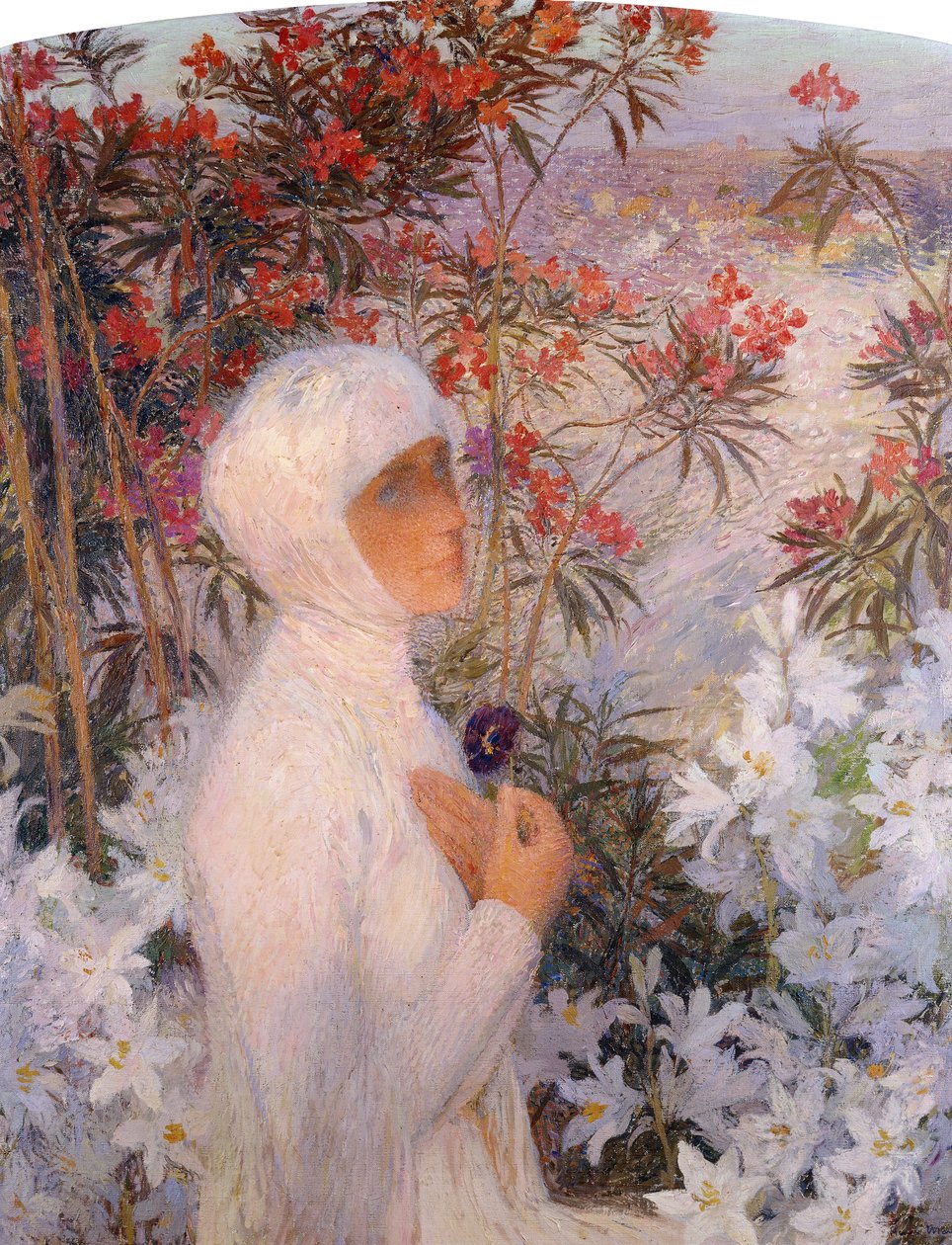 Poetinnan; Poetinnan, ca. 1890 av Henri Martin