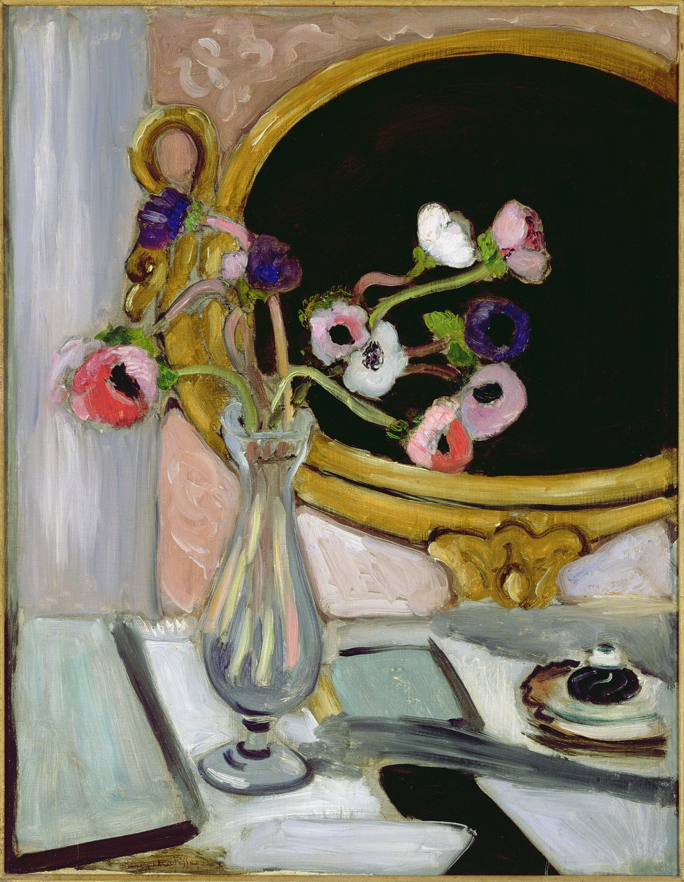 Anemone och spegel av Henri Matisse