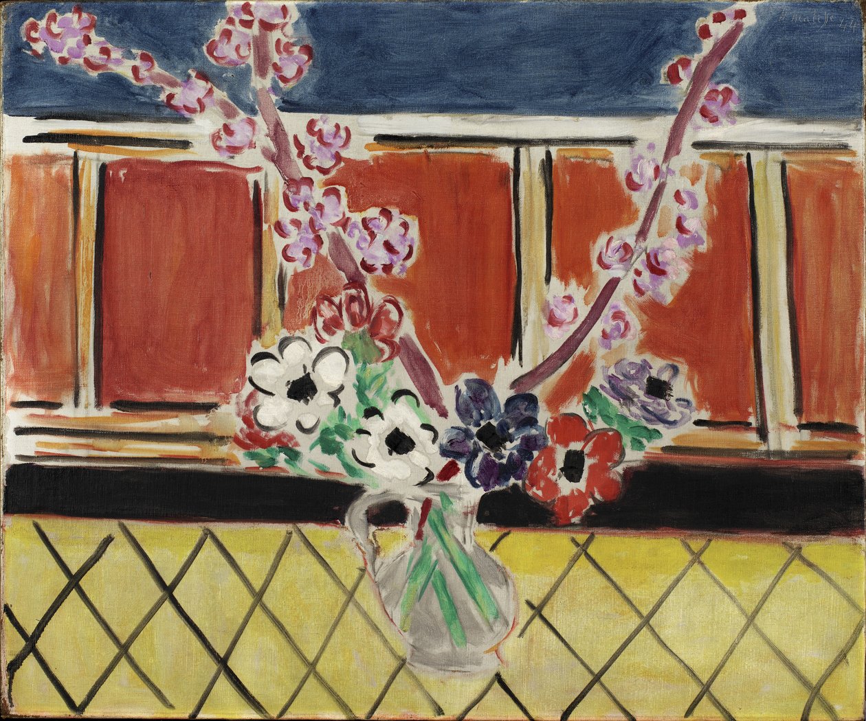 Anemoner och persikoblommor av Henri Matisse