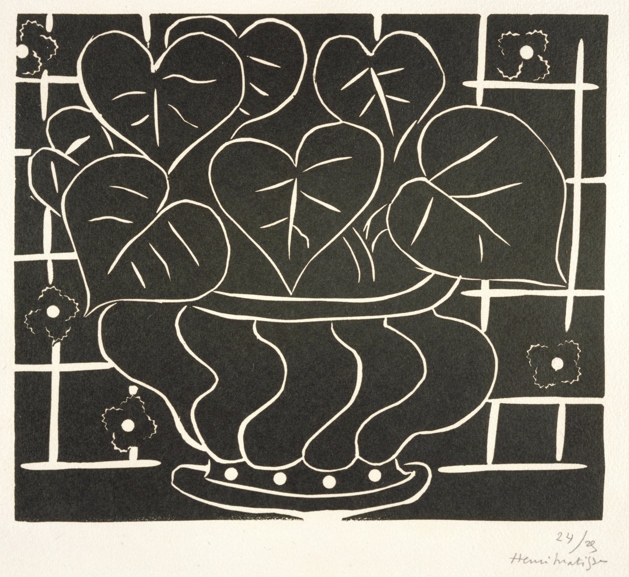 Skål med begonior I av Henri Matisse