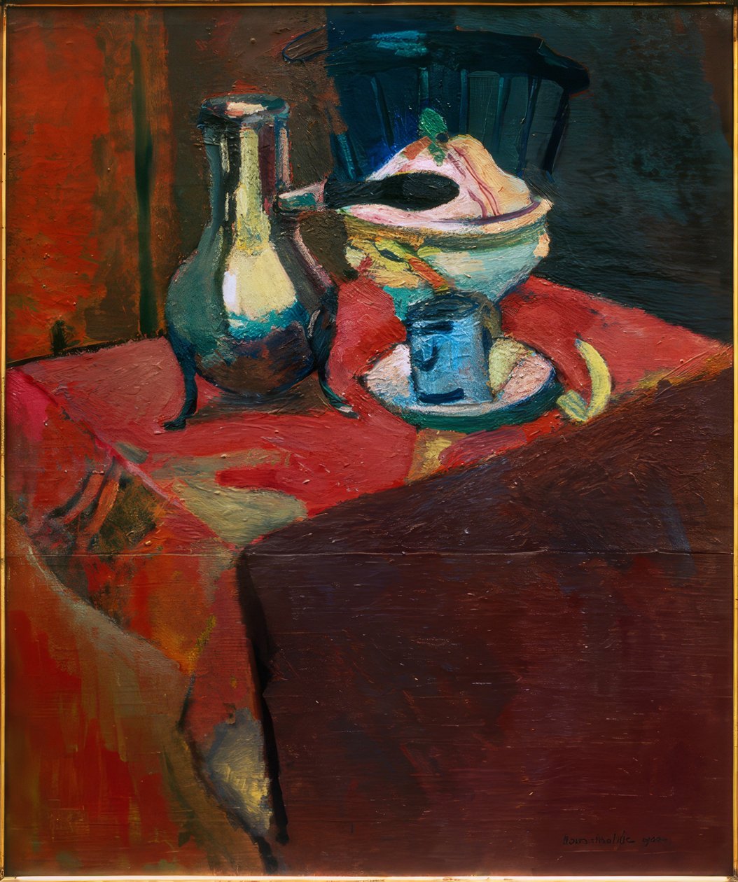 Porslin på bordet av Henri Matisse