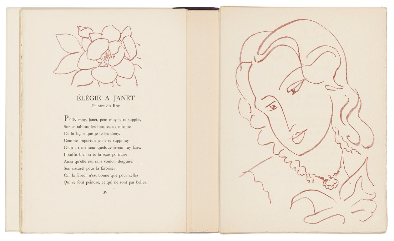 Ett urval av Ronsards Amours av Henri Matisse