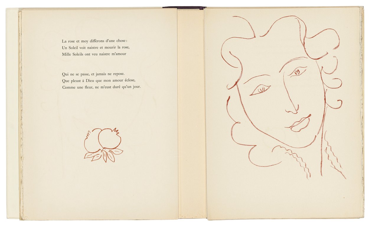 Ett urval av Ronsards Amours av Henri Matisse