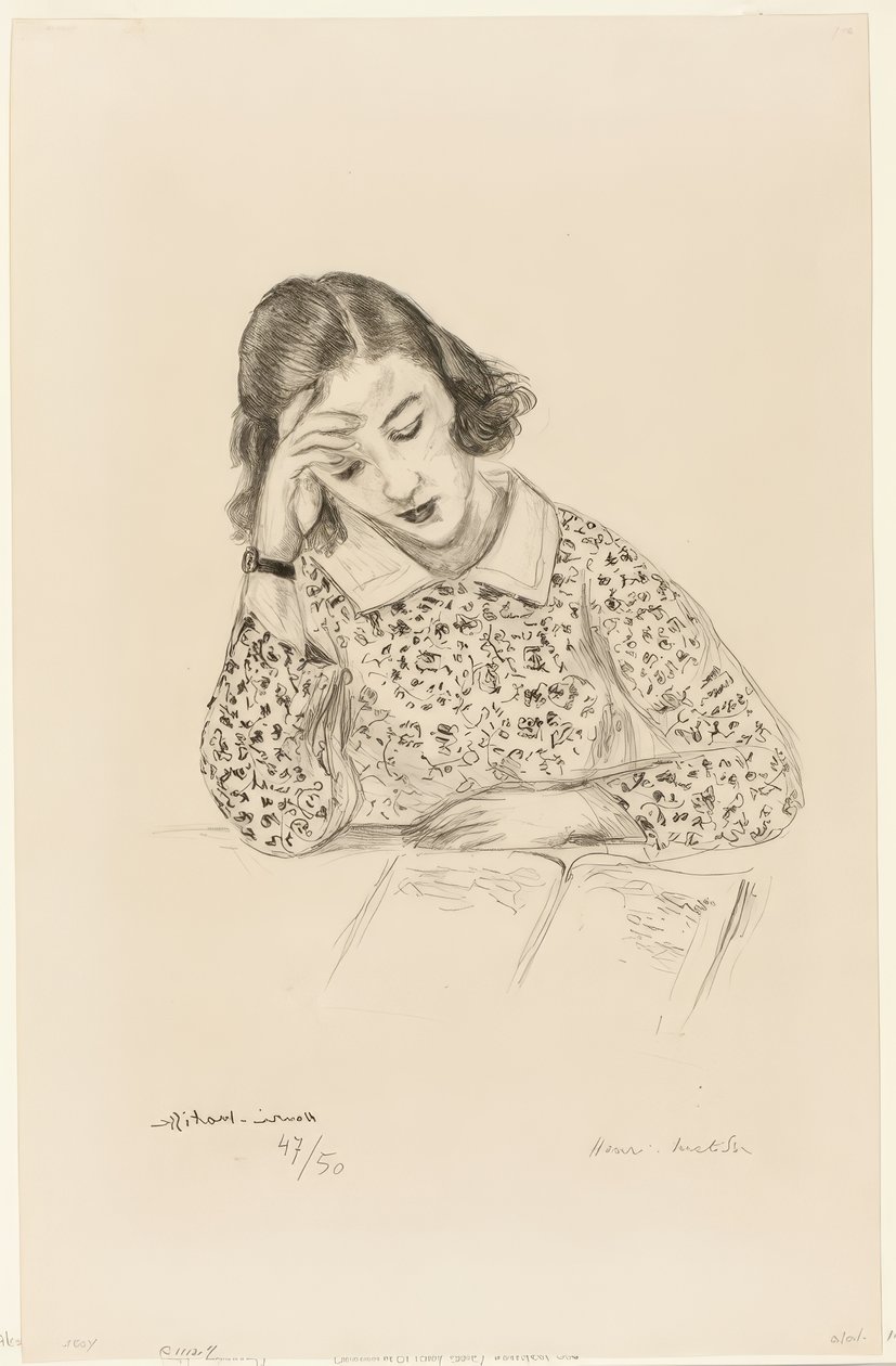Flickor som läser av Henri Matisse