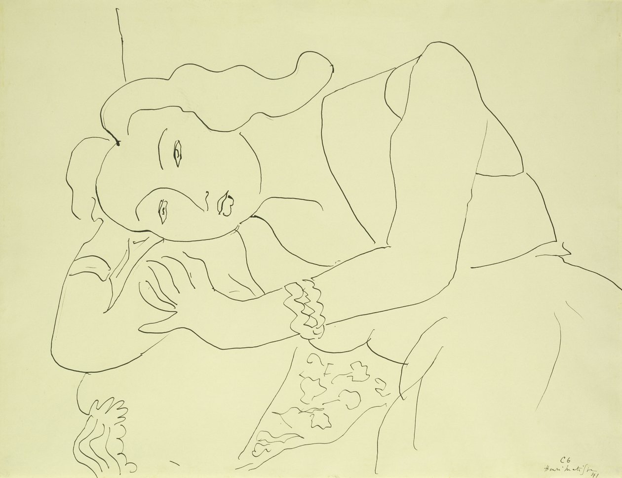 Huvud av en kvinna av Henri Matisse