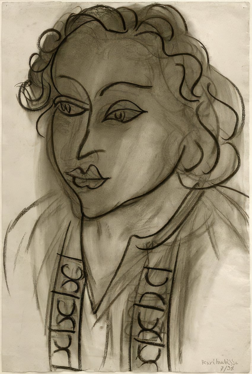 Huvud av en kvinna av Henri Matisse