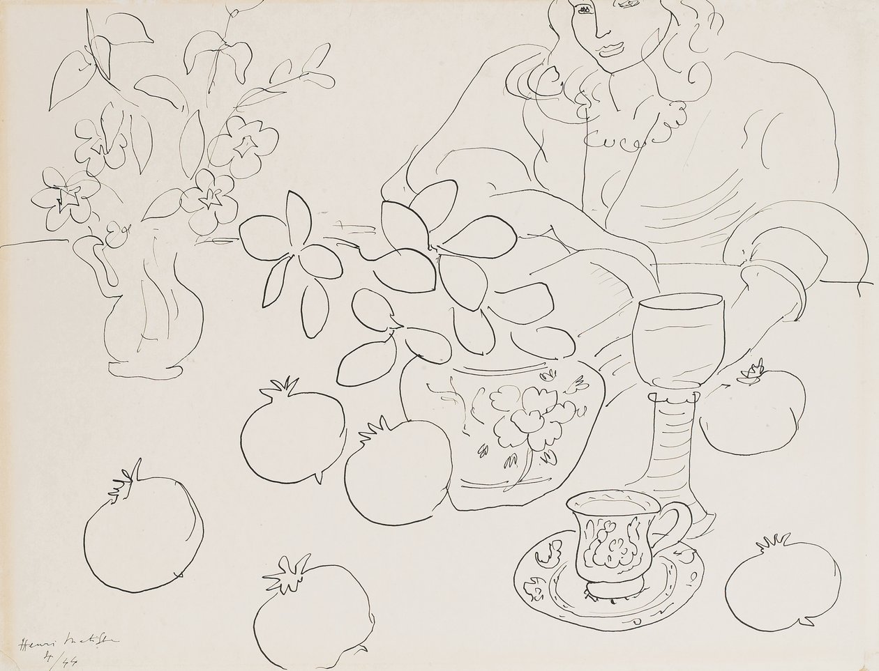Interiör scen av Henri Matisse