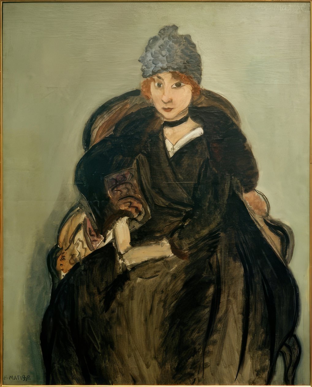 Marguerite i blå hatt av Henri Matisse