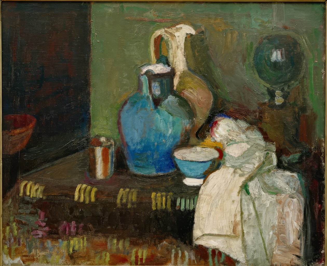 Stilleben med en blå kanna av Henri Matisse