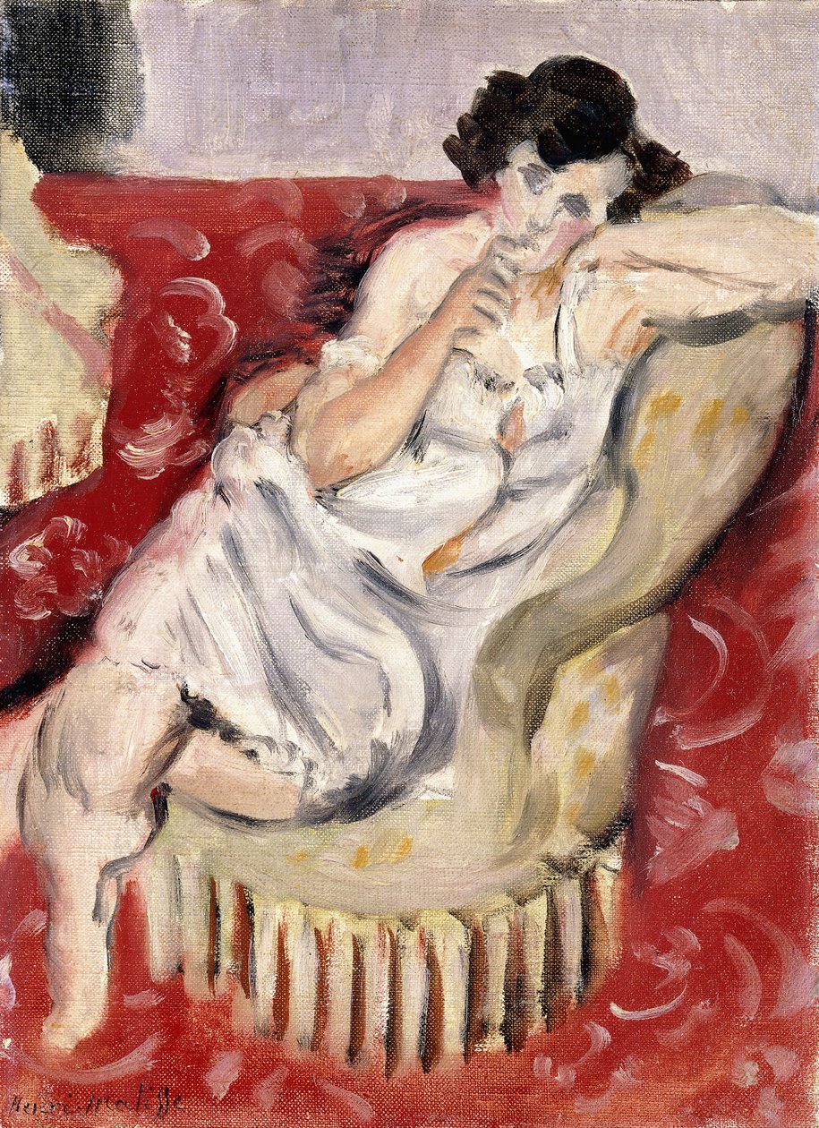 Naken med en fåtölj av Henri Matisse