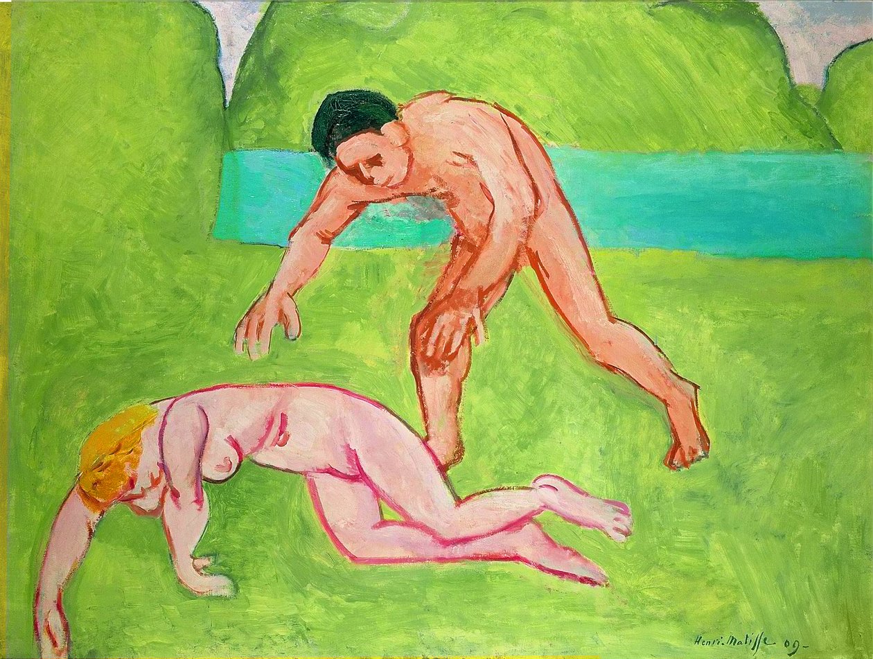 Nymf och satyr av Henri Matisse