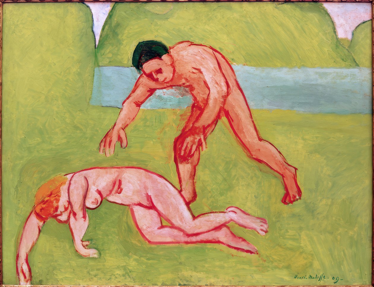 Nymf och satyr av Henri Matisse