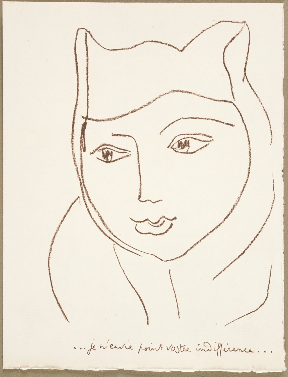 Sida från Portuguese Letters av Henri Matisse