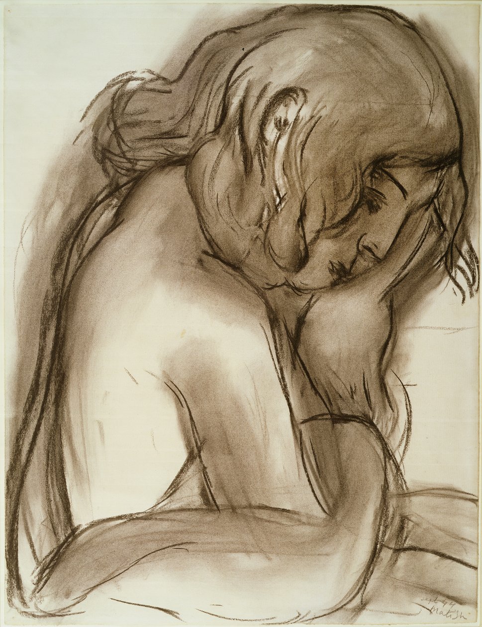 Porträtt av Jacqueline Duheme av Henri Matisse