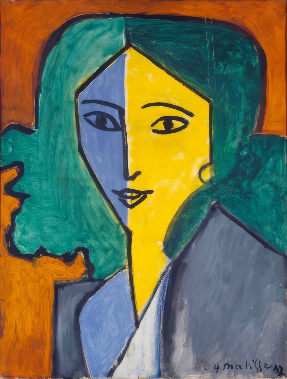Porträtt av Lydia Delectorskaya av Henri Matisse