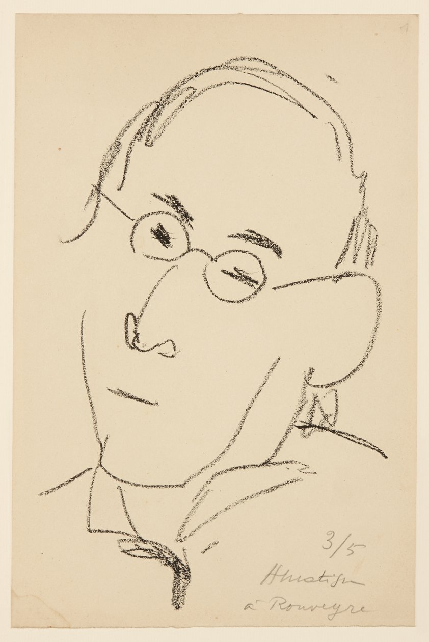 Porträtt av Paul Léautaud av Henri Matisse