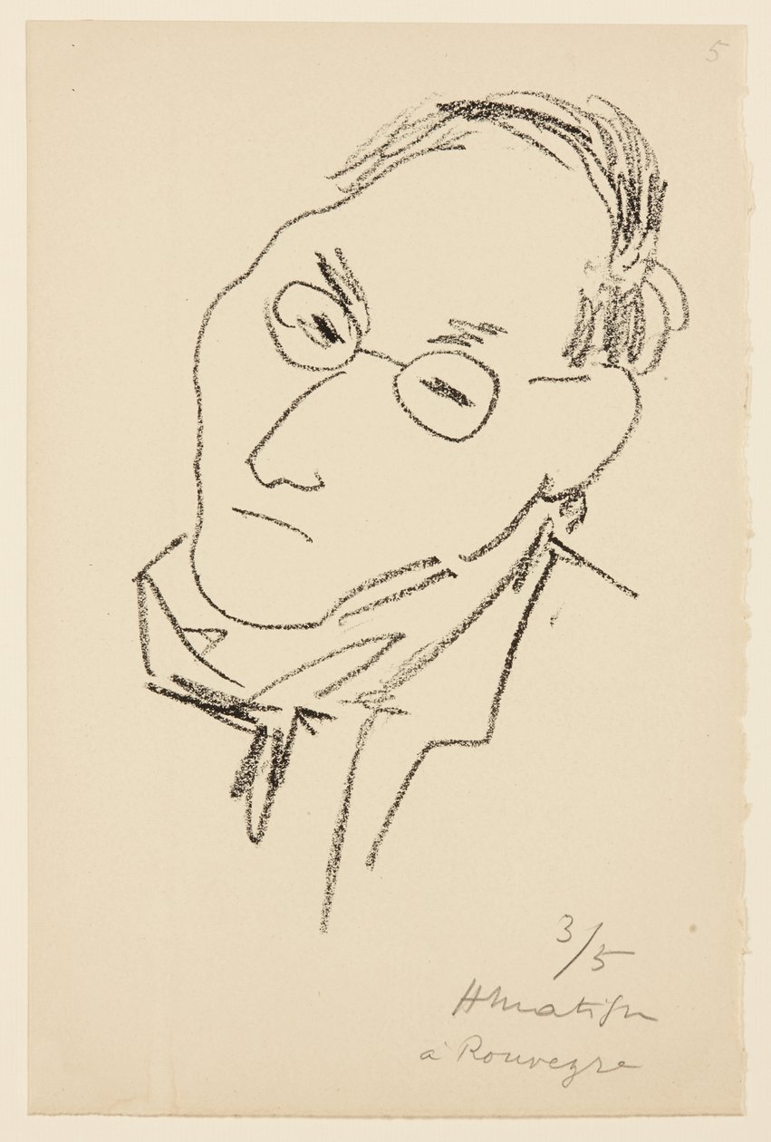Porträtt av Paul Léautaud av Henri Matisse