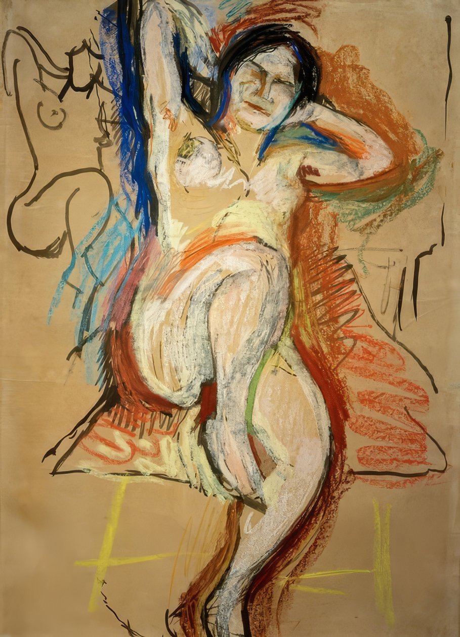 Sittande kvinna naken av Henri Matisse