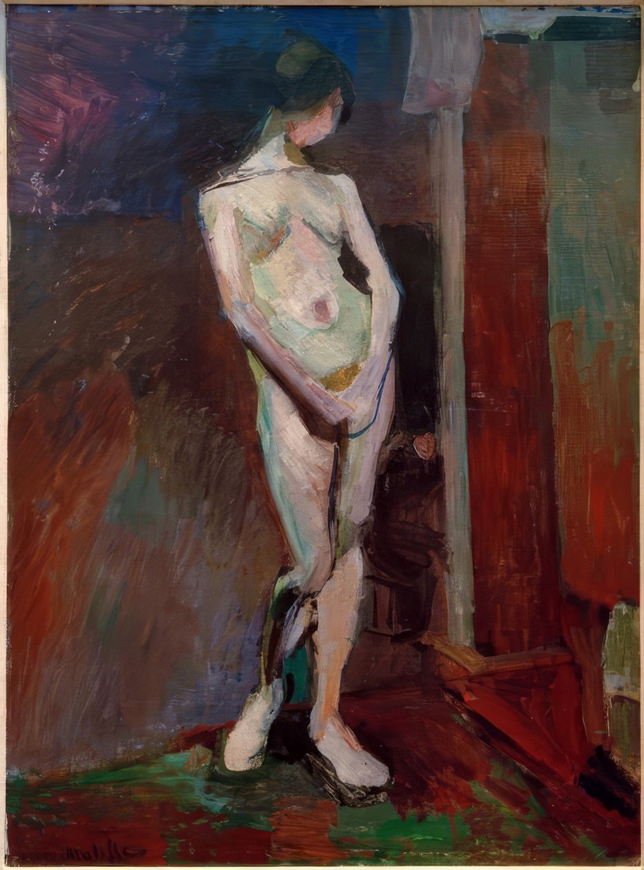 Stående modell (Academy i blått) av Henri Matisse