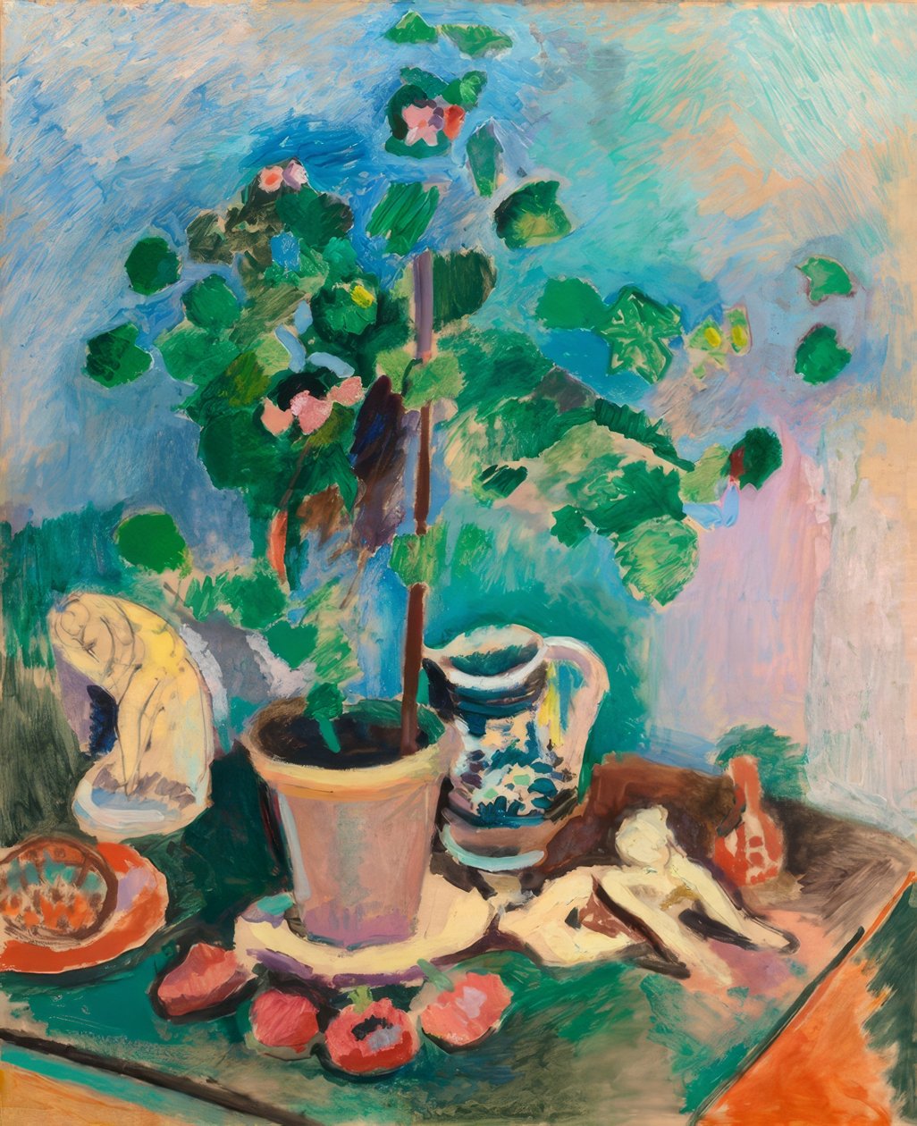 Stilleben med pelargon av Henri Matisse