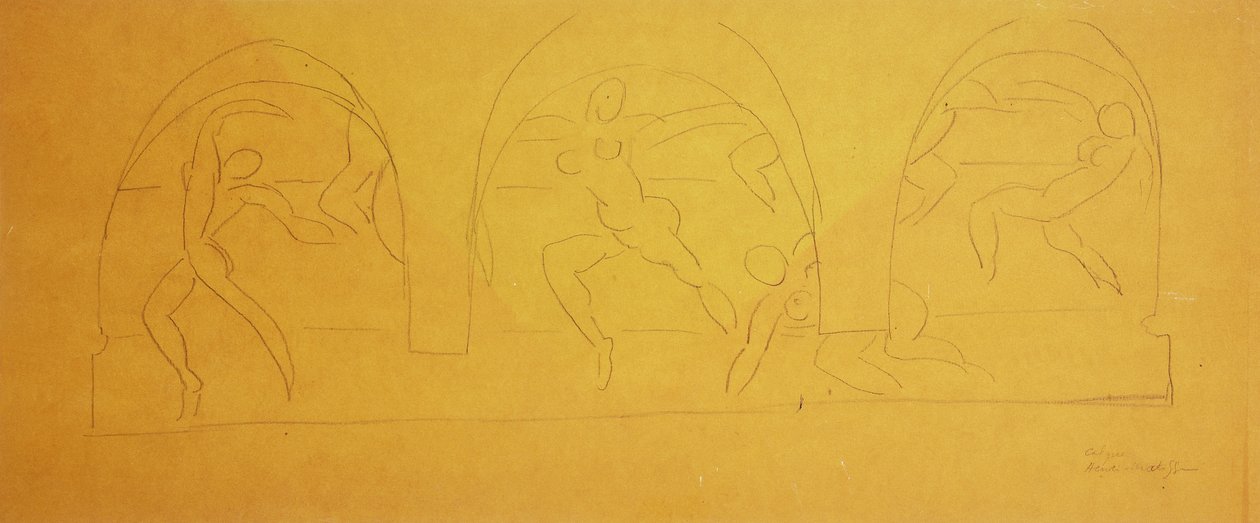 Studie inför dansen av Henri Matisse