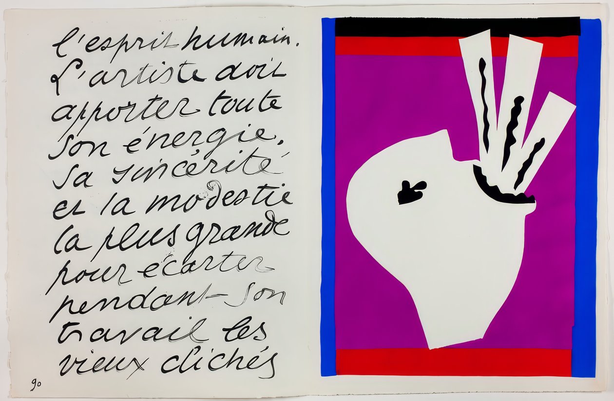 The Sword Swallower, från Jazz av Henri Matisse