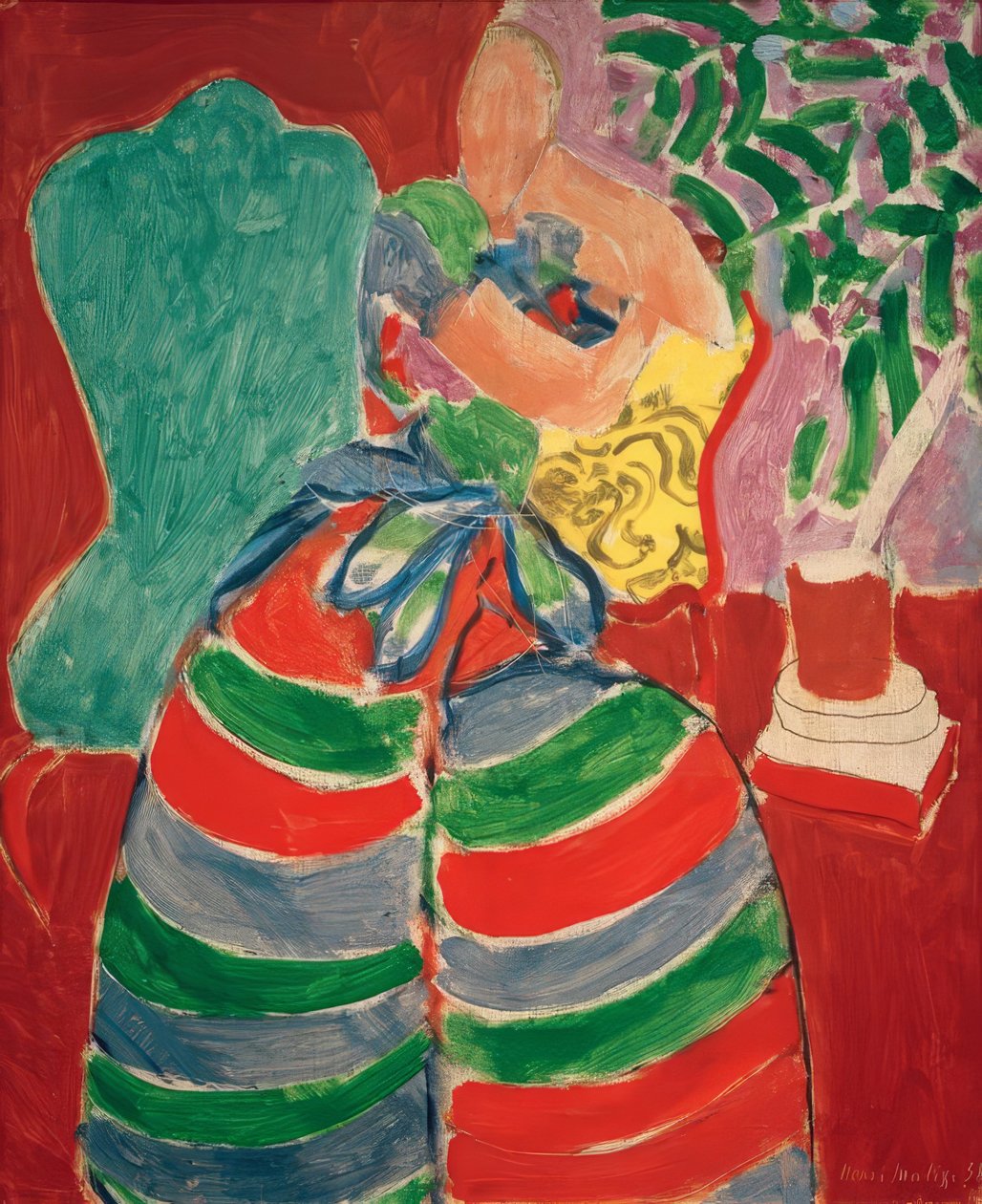 Den randiga klänningen av Henri Matisse