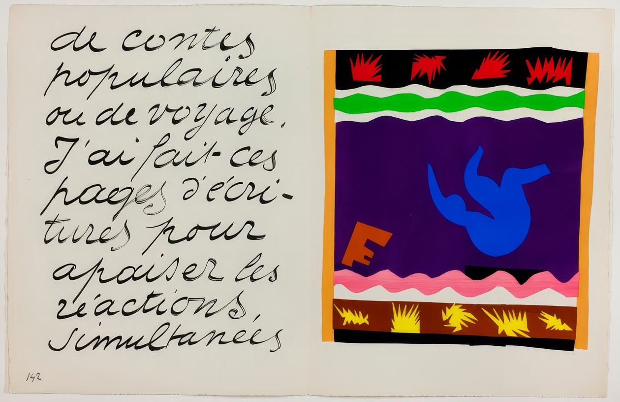 Toboggan, från Jazz av Henri Matisse