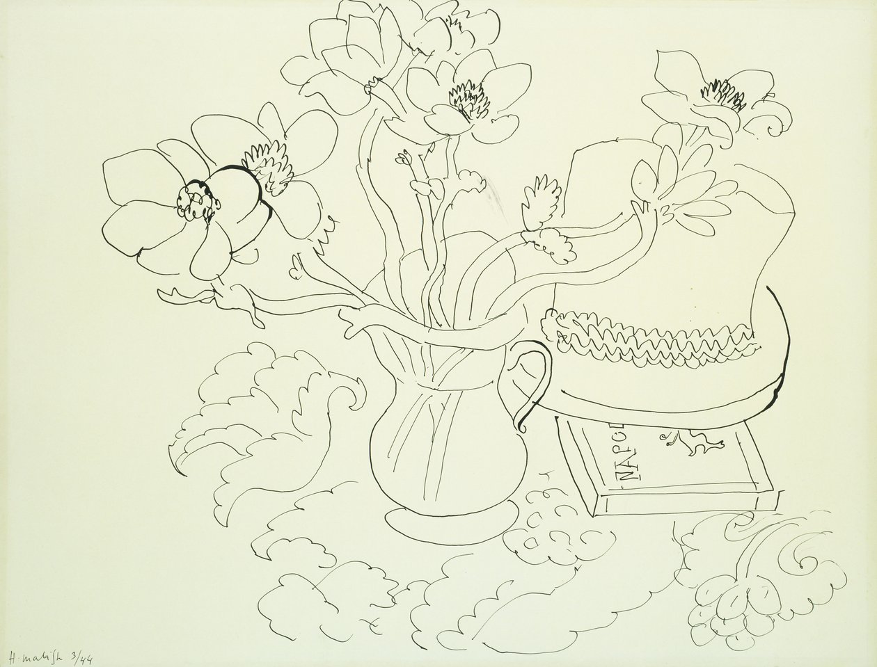 Vas med anemoner av Henri Matisse