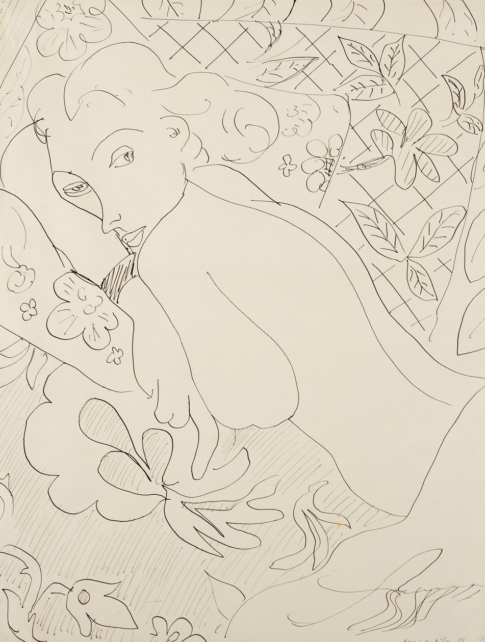 Kvinna som ljuger av Henri Matisse