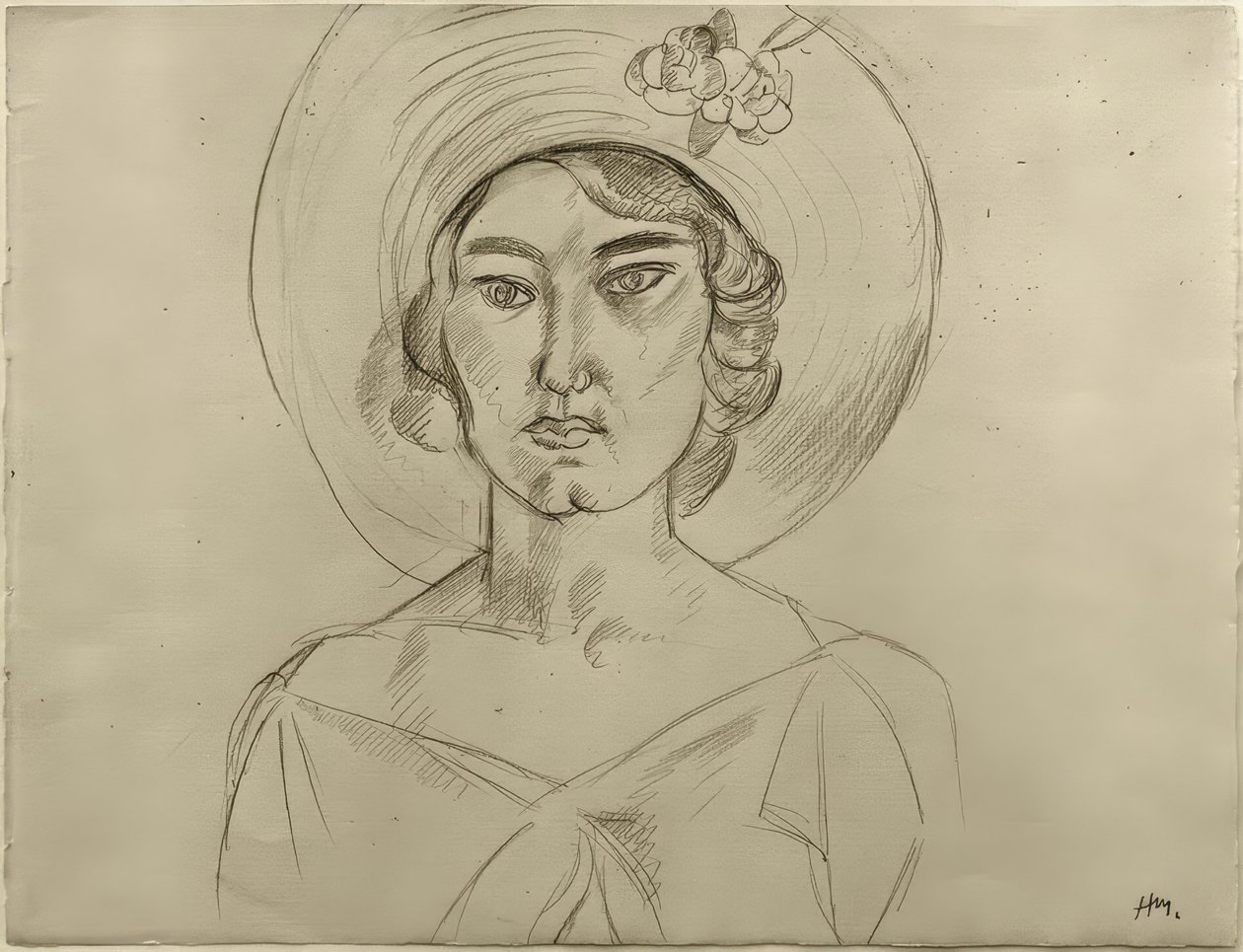 Kvinna med hatt av Henri Matisse