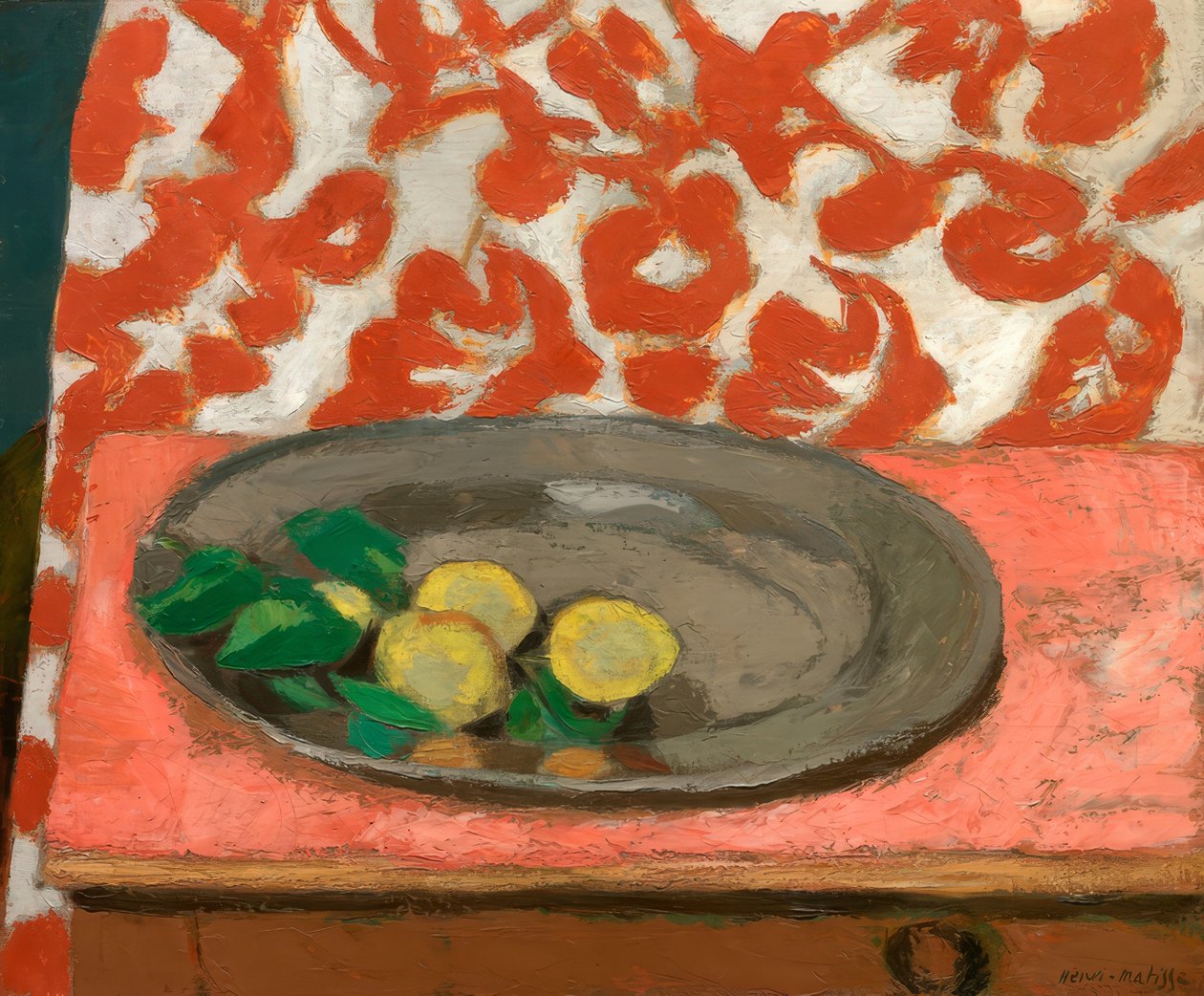 Citroner på en tennplatta av Henri Matisse