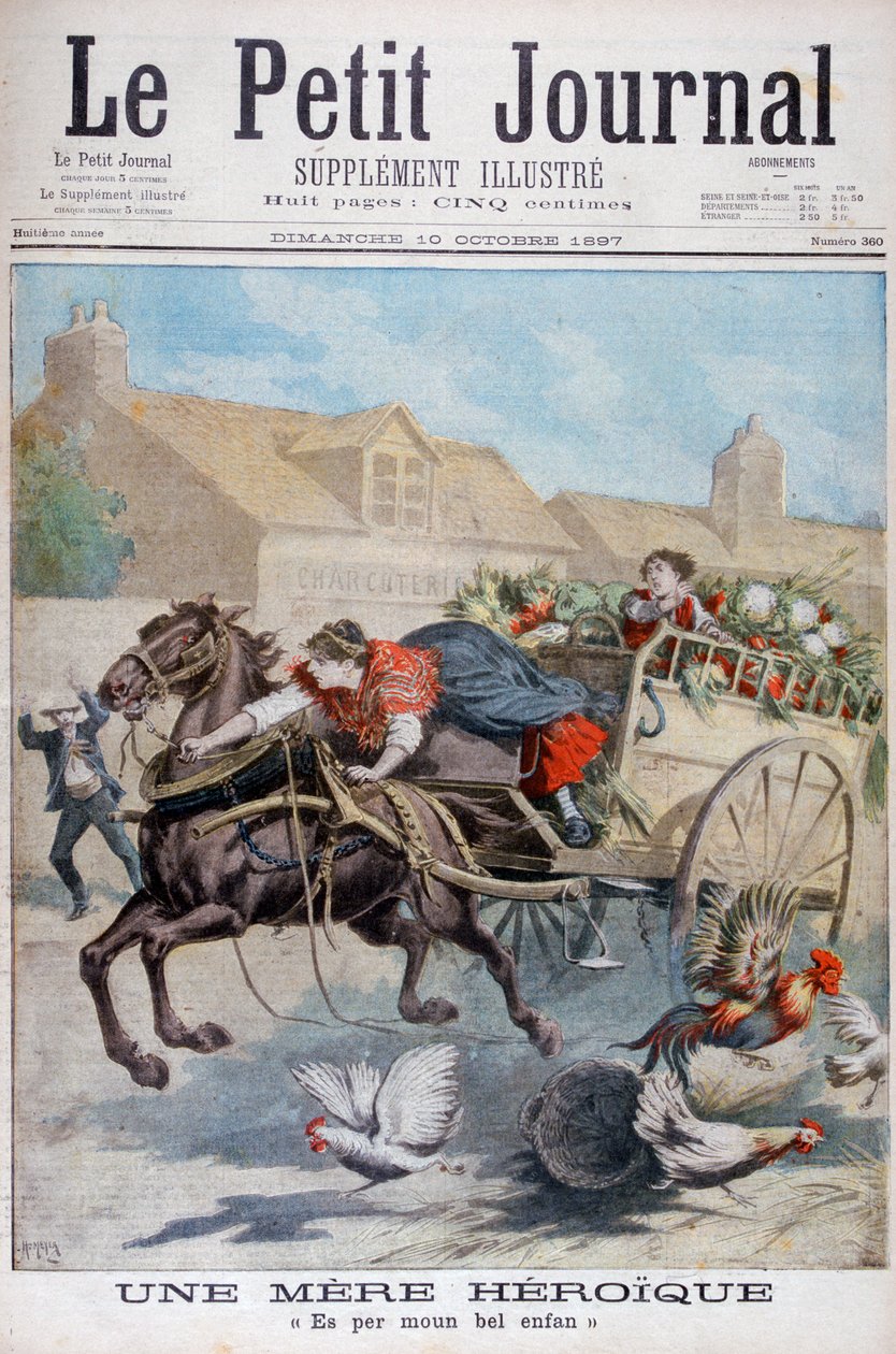 En heroisk mor, 1897 av Henri Meyer