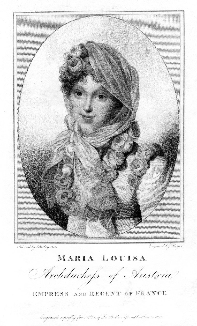 Maria Louisa, ärkehertiginna av Österrike, 1813. av Henri Meyer