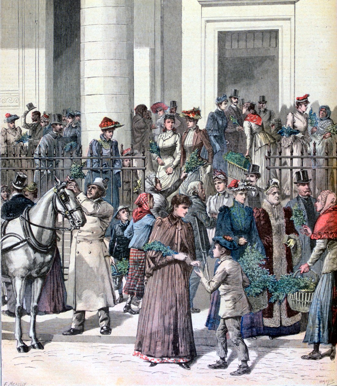 Palmsöndagen, Stilla veckan, Paris, 1891 av Henri Meyer