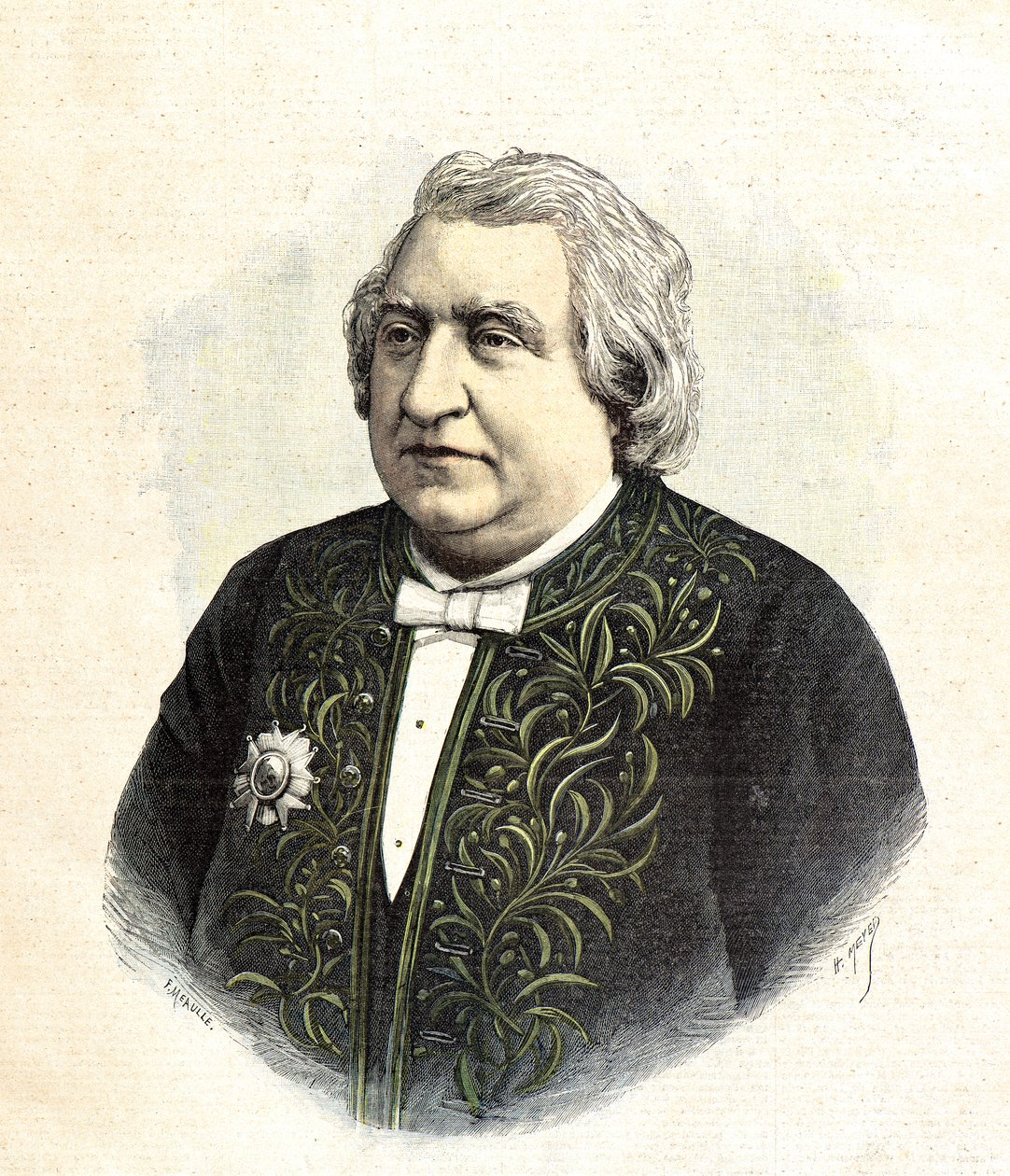 Porträtt av Ernest Renan av Henri Meyer
