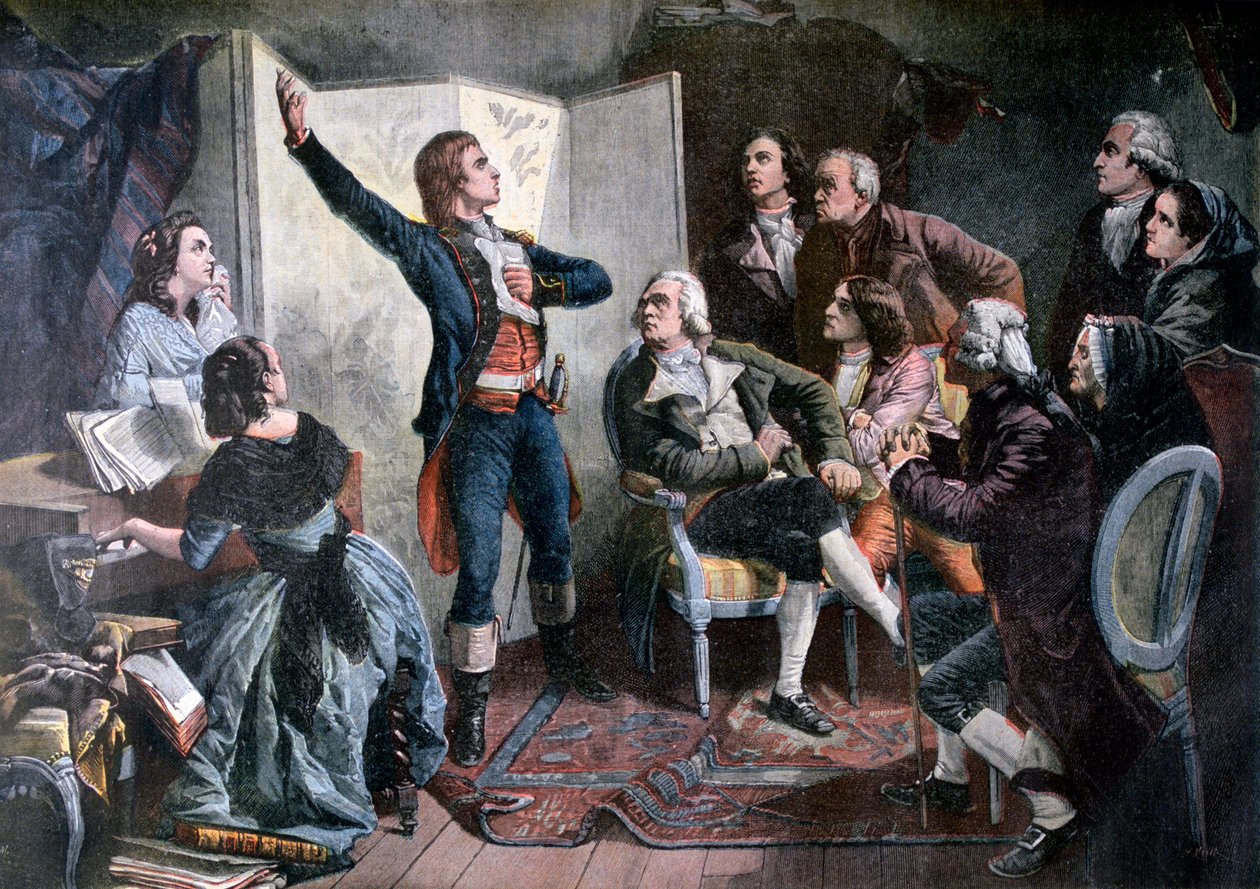 Rouget de Lisle sjunger Marseillaise, 1892. av Henri Meyer