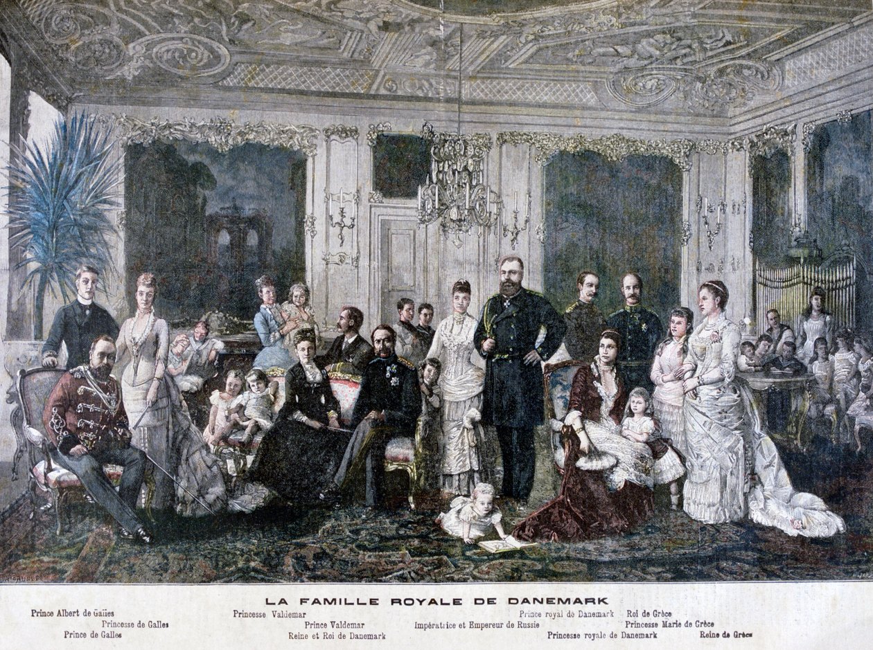 Danmarks kungafamilj, 1891 av Henri Meyer