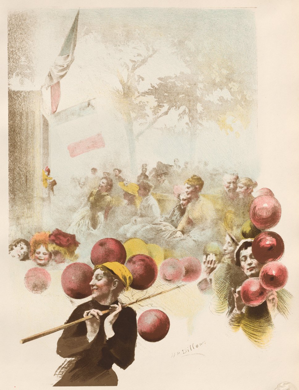 Polichinelle, 1899. av Henri Patrice Dillon